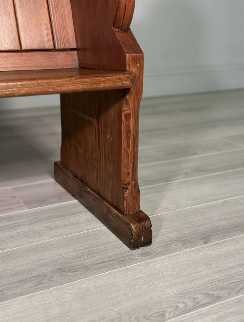 ANTIQUE CHURCH PEW - ADDITIONAL PHOTO 2