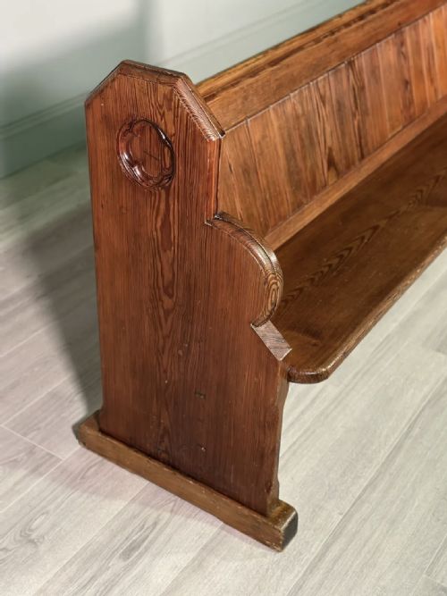 ANTIQUE CHURCH PEW - ADDITIONAL PHOTO 3