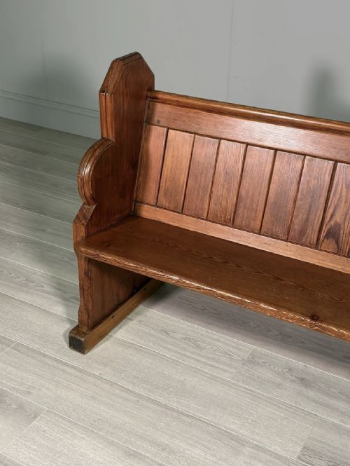 ANTIQUE CHURCH PEW - ADDITIONAL PHOTO 4