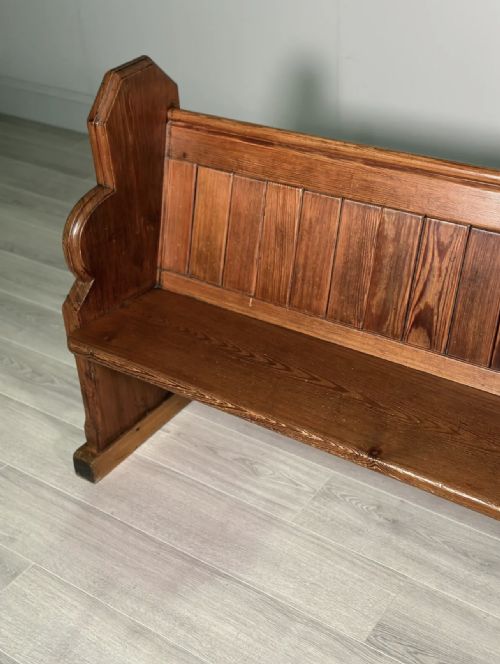 ANTIQUE CHURCH PEW - ADDITIONAL PHOTO 5
