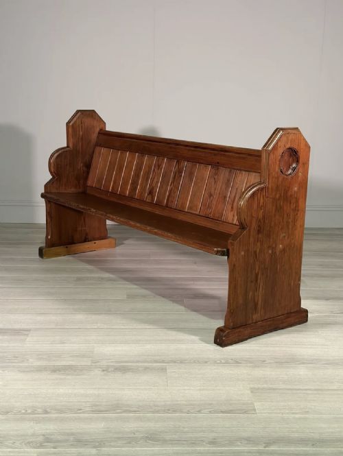 ANTIQUE CHURCH PEW - ADDITIONAL PHOTO 7