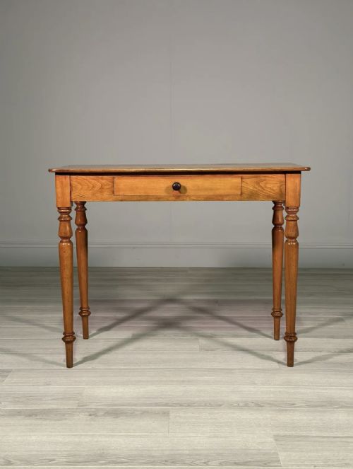 19th century satin walnut side table - CATEGORY: ANTIQUE TABLES - DATED 19TH CENTURY