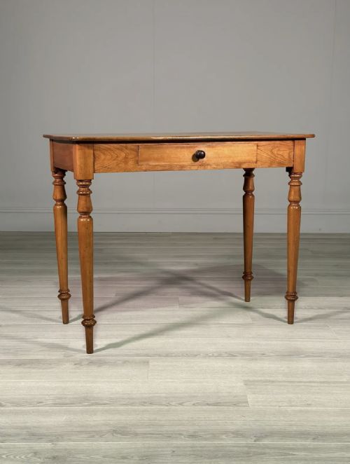 19TH CENTURY SATIN WALNUT SIDE TABLE - ADDITIONAL PHOTO 1