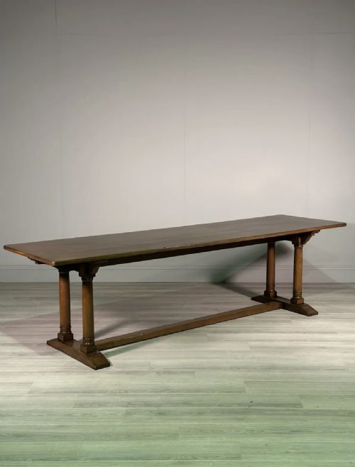 antique heals tilden 9ft oak dining table - CATEGORY: ANTIQUE TABLES - DATED 1920