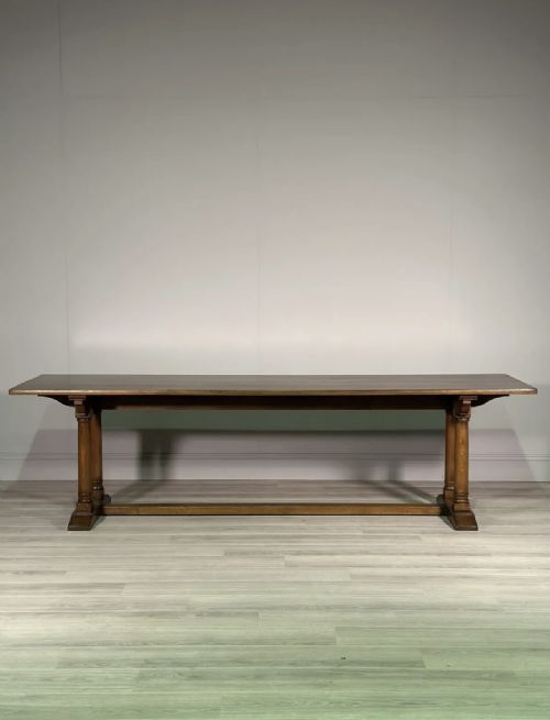 ANTIQUE HEALS TILDEN 9FT OAK DINING TABLE - ADDITIONAL PHOTO 1