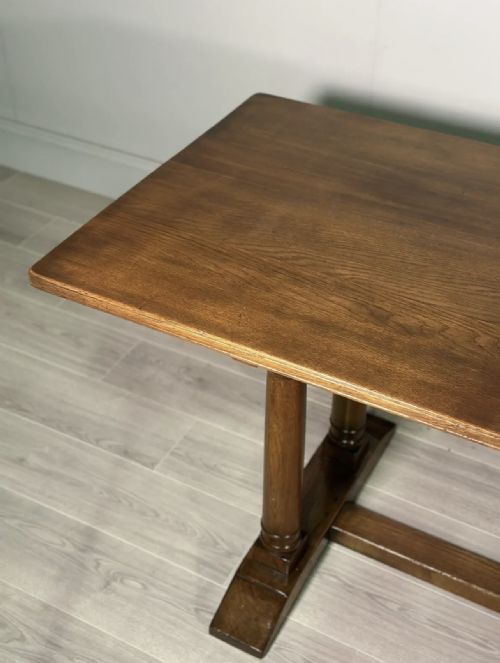 ANTIQUE HEALS TILDEN 9FT OAK DINING TABLE - ADDITIONAL PHOTO 3