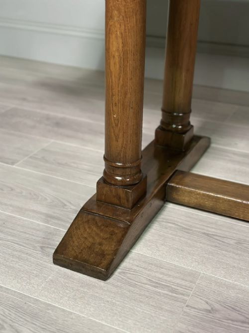 ANTIQUE HEALS TILDEN 9FT OAK DINING TABLE - ADDITIONAL PHOTO 6