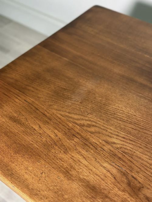 ANTIQUE HEALS TILDEN 9FT OAK DINING TABLE - ADDITIONAL PHOTO 10