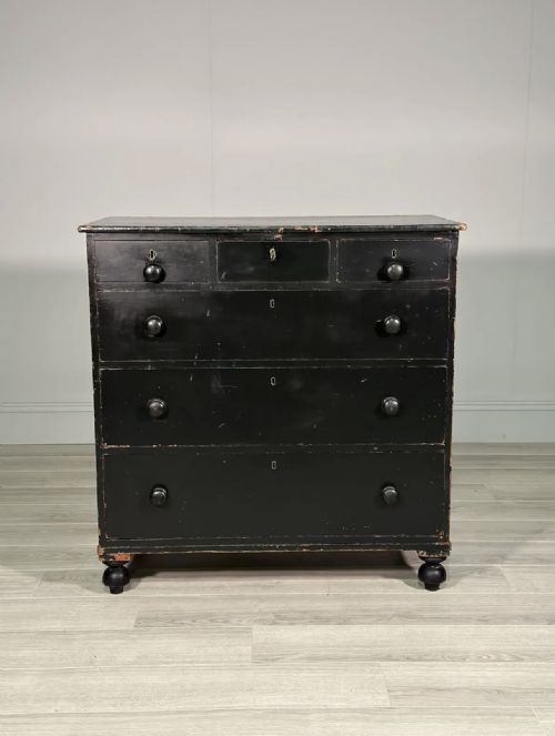 REGENCY EBONISED CHEST OF DRAWERS - ADDITIONAL PHOTO 1