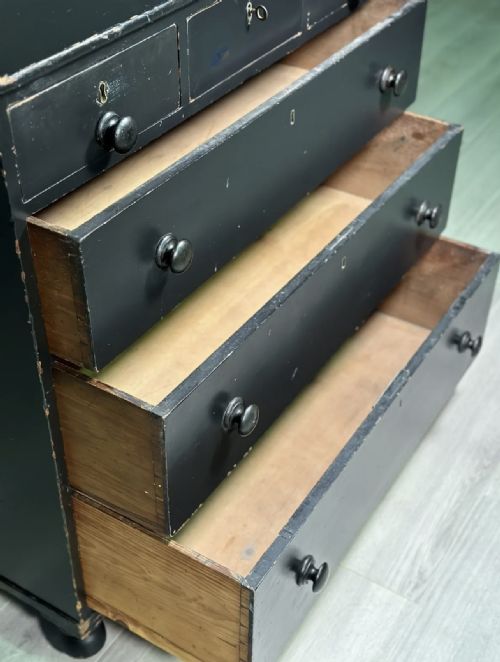 REGENCY EBONISED CHEST OF DRAWERS - ADDITIONAL PHOTO 2