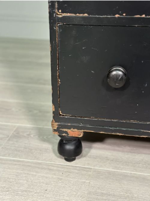 REGENCY EBONISED CHEST OF DRAWERS - ADDITIONAL PHOTO 6