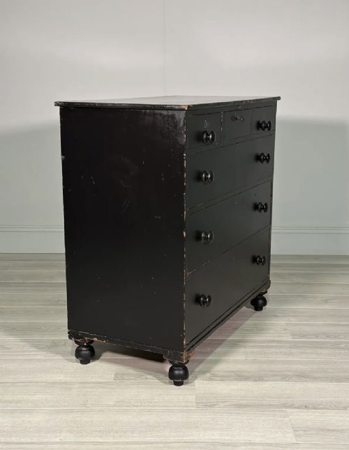 REGENCY EBONISED CHEST OF DRAWERS - ADDITIONAL PHOTO 8