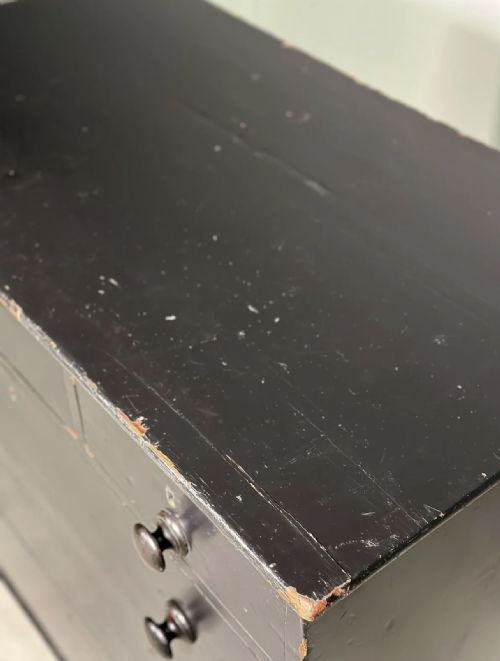 REGENCY EBONISED CHEST OF DRAWERS - ADDITIONAL PHOTO 11