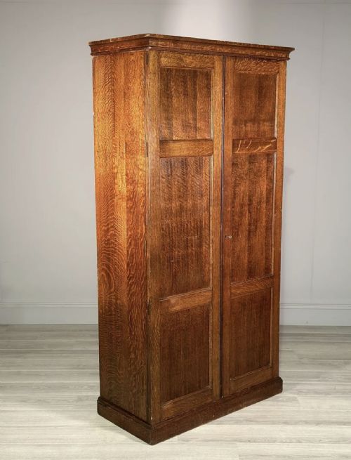 antique oak pigeon hole cupboard - CATEGORY: ANTIQUE CUPBOARDS - DATED 1920