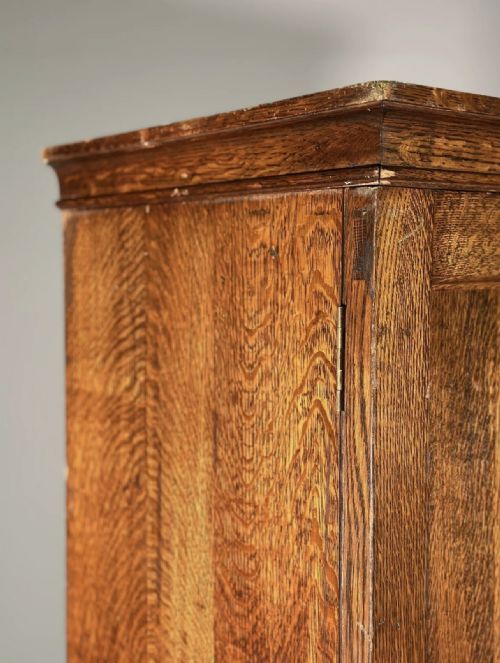 ANTIQUE OAK PIGEON HOLE CUPBOARD - ADDITIONAL PHOTO 10