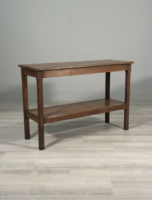 19th century oak console table - CATEGORY: ANTIQUE TABLES - DATED 1880