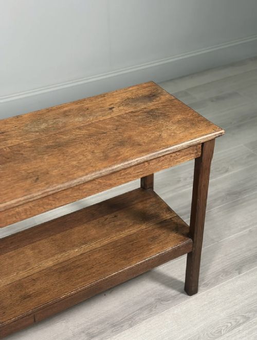 19TH CENTURY OAK CONSOLE TABLE - ADDITIONAL PHOTO 4