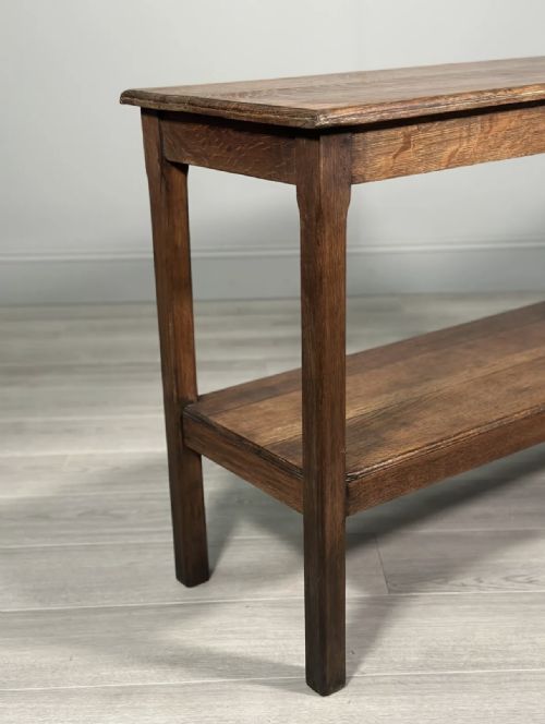 19TH CENTURY OAK CONSOLE TABLE - ADDITIONAL PHOTO 10