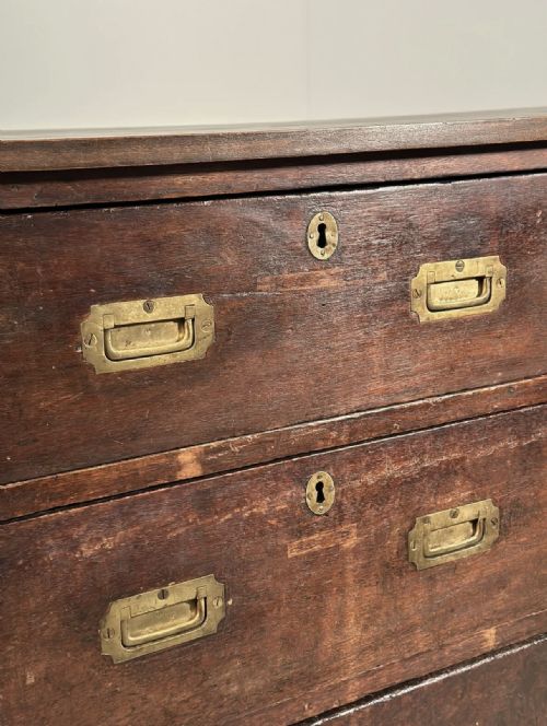 19TH CENTURY OAK BANK OF DRAWERS - ADDITIONAL PHOTO 8
