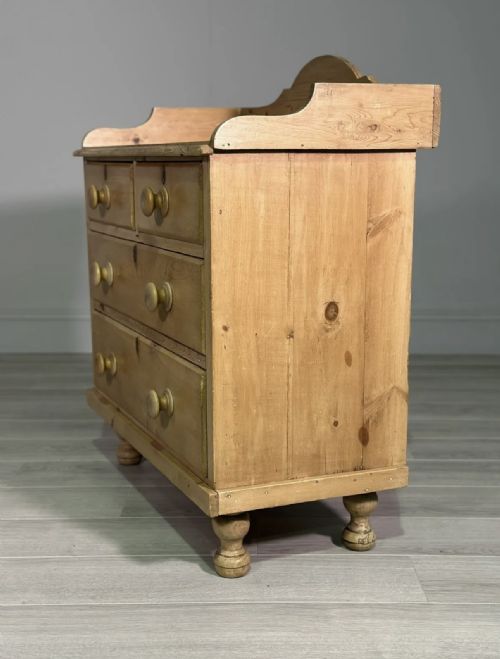 19TH CENTURY PINE CHEST OF DRAWERS - ADDITIONAL PHOTO 7