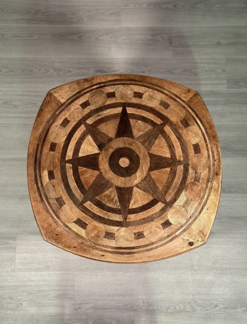 A NAIVE FOLK ART ANTIQUE TABLE - ADDITIONAL PHOTO 1