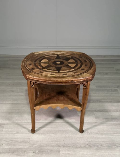 A NAIVE FOLK ART ANTIQUE TABLE - ADDITIONAL PHOTO 6