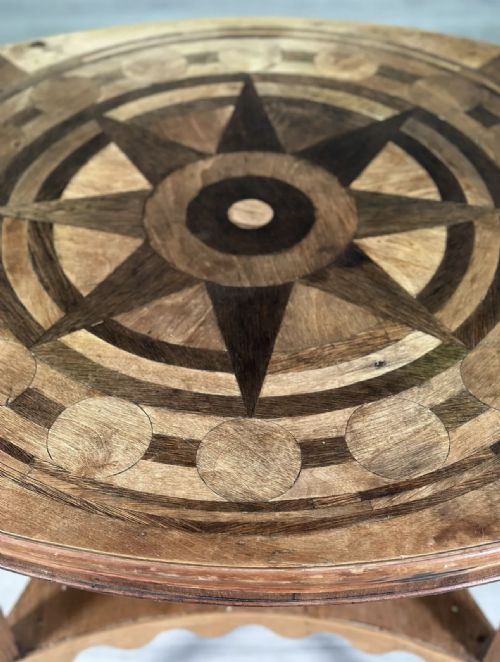 A NAIVE FOLK ART ANTIQUE TABLE - ADDITIONAL PHOTO 7