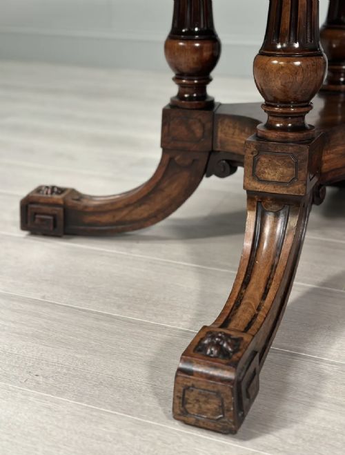 19TH CENTURY ROSEWOOD DROP LEAF CENTRE TABLE - ADDITIONAL PHOTO 8