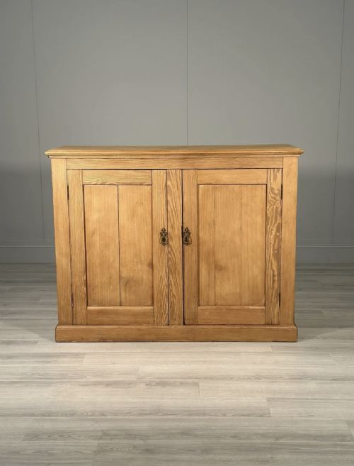 ANTIQUE PINE SCHOOL CUPBOARD - ADDITIONAL PHOTO 1