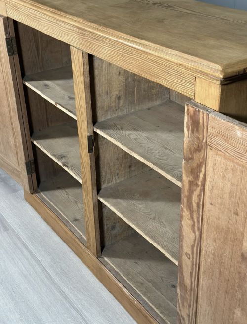 ANTIQUE PINE SCHOOL CUPBOARD - ADDITIONAL PHOTO 2