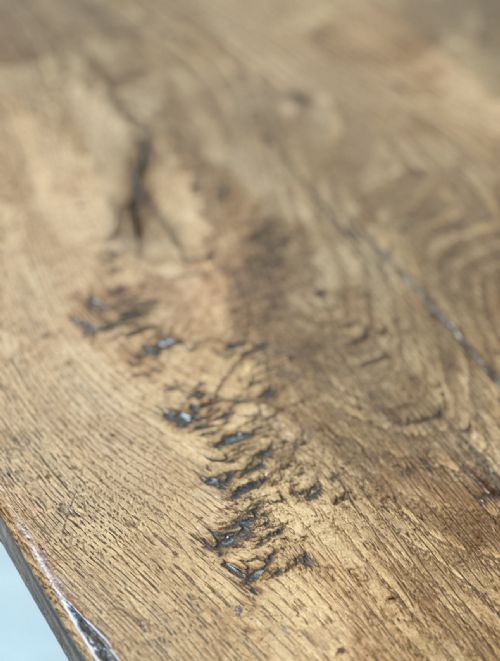 19TH CENTURY OAK DINING TABLE - ADDITIONAL PHOTO 6