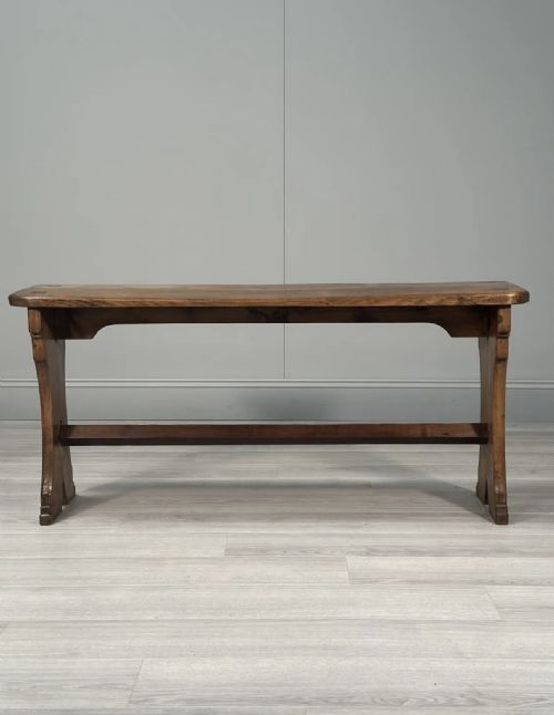 ARTS AND CRAFTS PINE BENCH C1900 - ADDITIONAL PHOTO 2