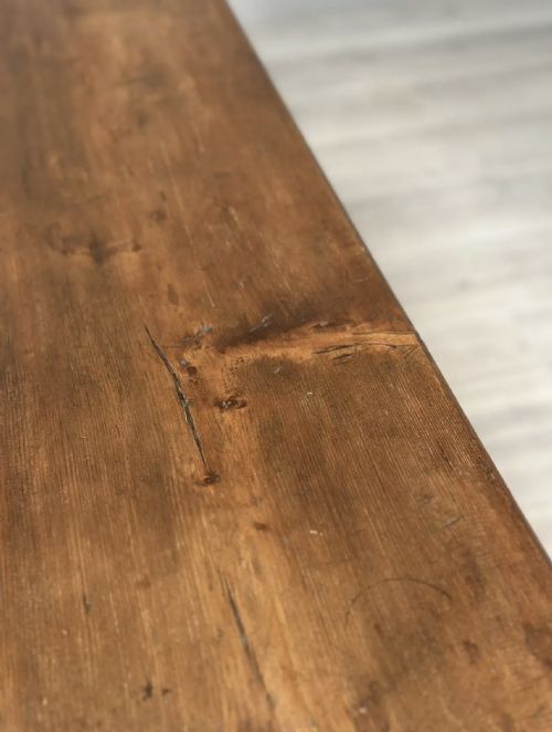 ARTS AND CRAFTS PINE BENCH C1900 - ADDITIONAL PHOTO 10