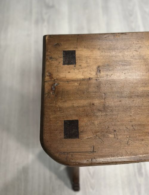 ARTS AND CRAFTS PINE BENCH C1900 - ADDITIONAL PHOTO 11