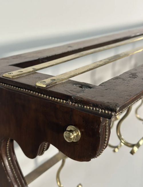 LARGE 19TH CENTURY WALL MOUNTED COAT RACK - ADDITIONAL PHOTO 7