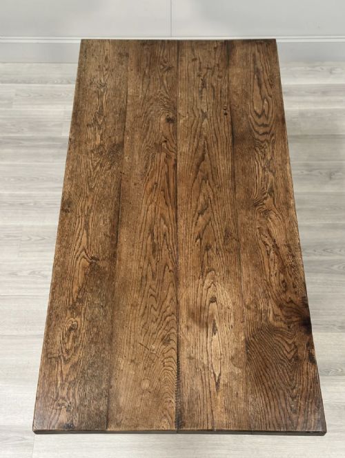 ARTS CRAFTS OAK REFECTORY TABLE C1900 - ADDITIONAL PHOTO 10