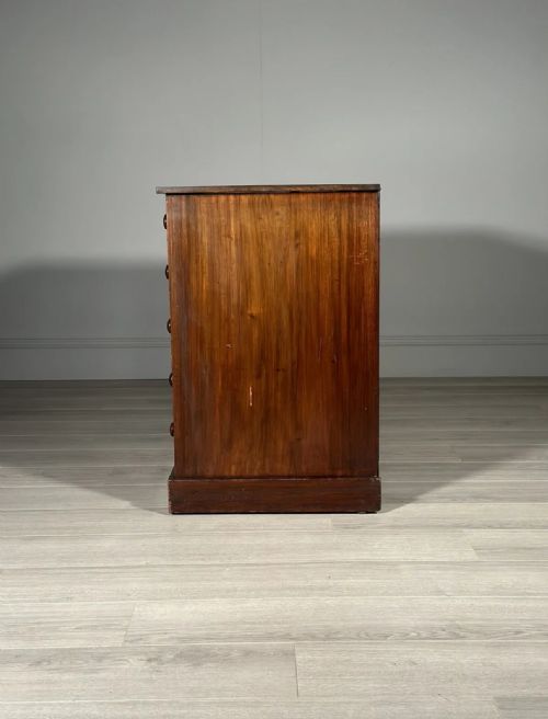 ANTIQUE MAHOGANY BANK OF DRAWERS - ADDITIONAL PHOTO 8
