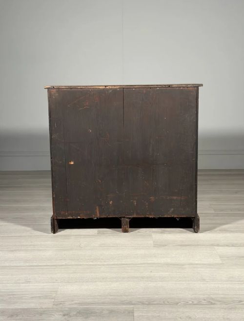 ANTIQUE MAHOGANY BANK OF DRAWERS - ADDITIONAL PHOTO 10