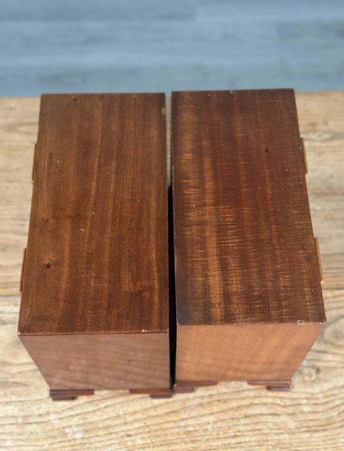 A PAIR OF ANTIQUE MINIATURE CHEST OF DRAWERS - ADDITIONAL PHOTO 8