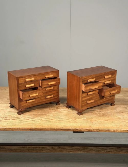 A PAIR OF ANTIQUE MINIATURE CHEST OF DRAWERS - ADDITIONAL PHOTO 13