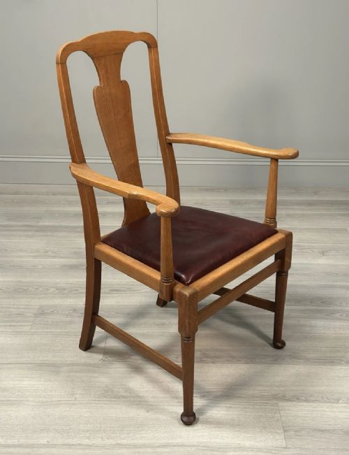 OVERSIZED OAK DESK CHAIR C1910 - ADDITIONAL PHOTO 1
