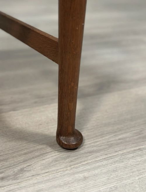 OVERSIZED OAK DESK CHAIR C1910 - ADDITIONAL PHOTO 5