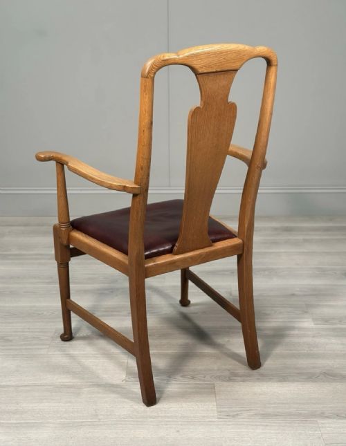 OVERSIZED OAK DESK CHAIR C1910 - ADDITIONAL PHOTO 7