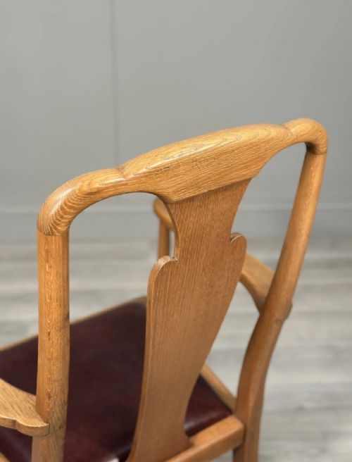 OVERSIZED OAK DESK CHAIR C1910 - ADDITIONAL PHOTO 8