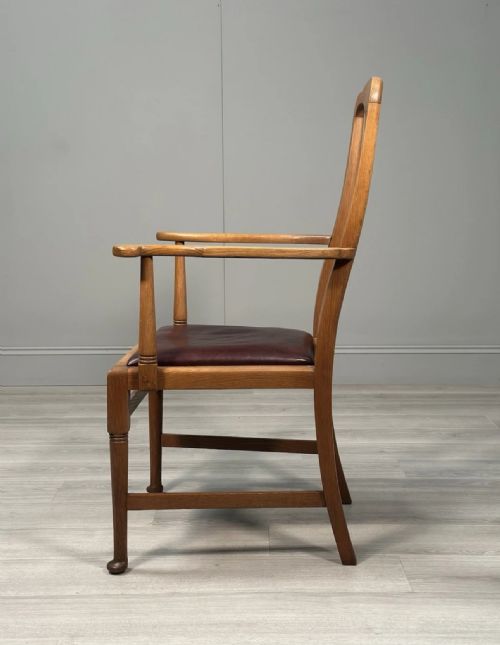 OVERSIZED OAK DESK CHAIR C1910 - ADDITIONAL PHOTO 10