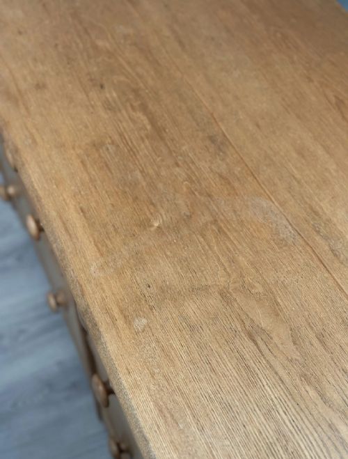 19TH CENTURY OAK BANK OF DRAWERS - ADDITIONAL PHOTO 11
