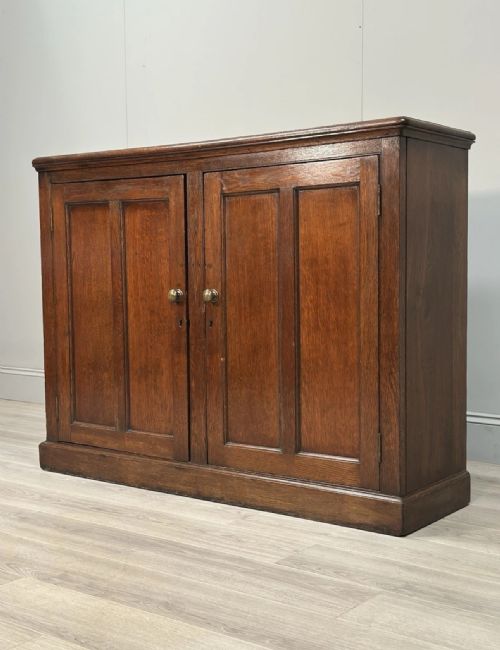 antique oak school cupboard c1900 - CATEGORY: ANTIQUE CUPBOARDS - DATED 1900