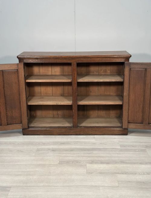 ANTIQUE OAK SCHOOL CUPBOARD C1900 - ADDITIONAL PHOTO 2