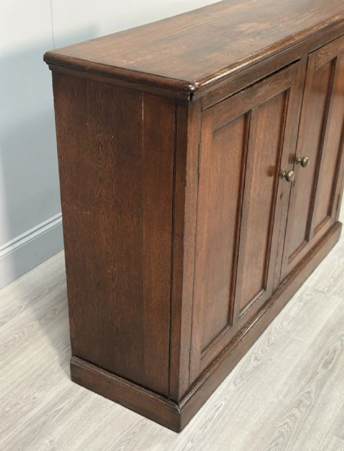 ANTIQUE OAK SCHOOL CUPBOARD C1900 - ADDITIONAL PHOTO 3