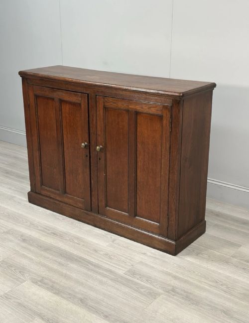 ANTIQUE OAK SCHOOL CUPBOARD C1900 - ADDITIONAL PHOTO 4